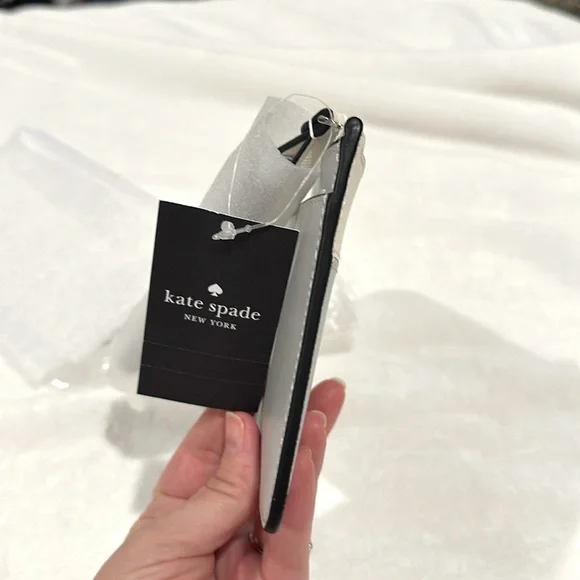 Kate Spade Lucy Medium L-Zip Wristlet, Platinum - Picture 7 of 10